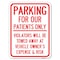 Signmission Parking for Our Patients Only Violators Will Be Towed Away at Vehicle Owners Expense, A-1824-23442 A-1824-23442 - alternate 1